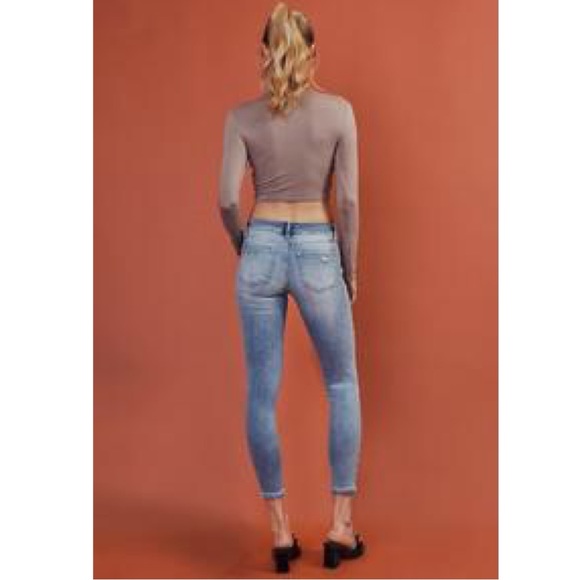 KanCan Kaleigh Mid Rise Distressed Ankle Skinny Jeans - Picture 7 of 9